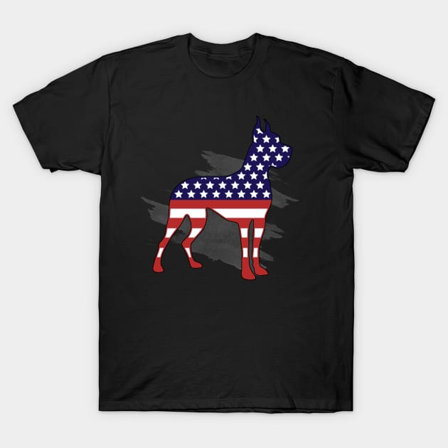 Dachshund 4th of July Patriotic American USA Flag Dog Gift T-Shirt by Simpsonfft